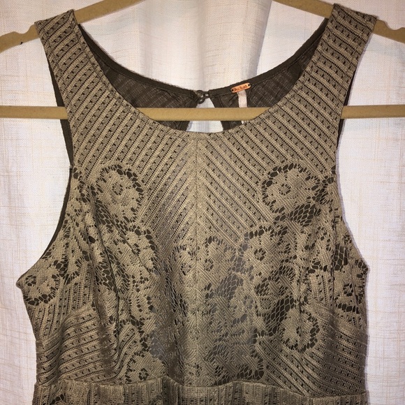Free People Lace Dress with Open Back - Picture 3 of 6